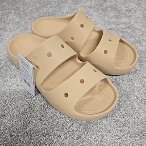 Crocs Classic Slide Sandal V2 Beige Tan Men’s Size 11 NWT